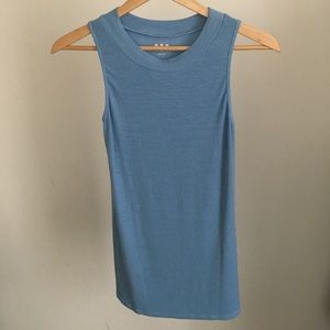 NEW Three Dots ribbed light blue tank top